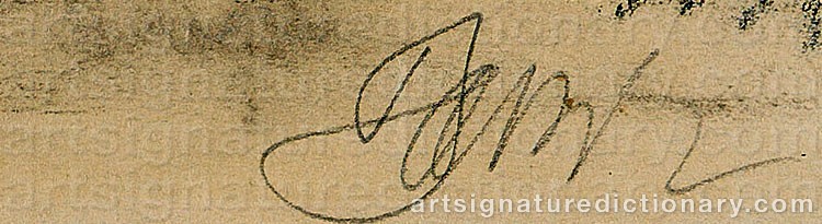 Signature by Willi BAUMEISTER