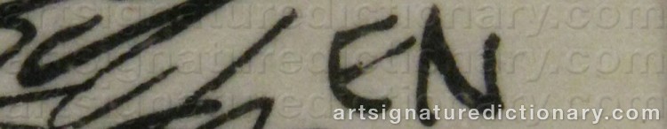 Signature by Einar NERMAN