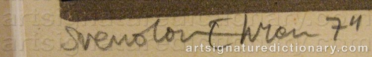 Signature by Sven-Olof EHRÉN