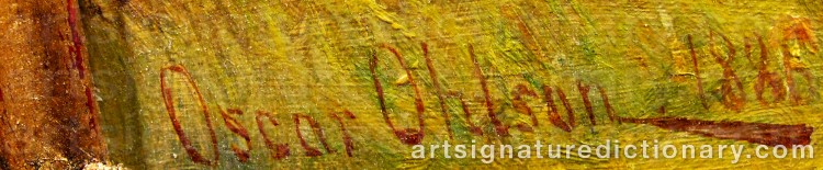 Signature by Oscar OHLSON