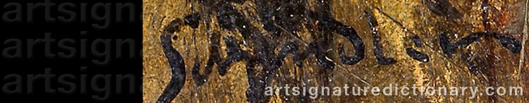 Authentic signature by Jakob Emil SCHINDLER on  artwork