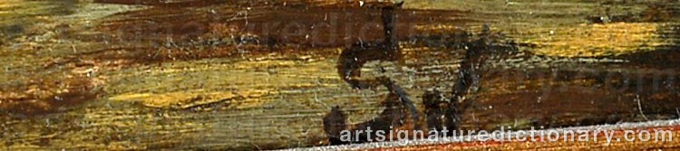 Authentic signature by Valentin SOREI on  artwork