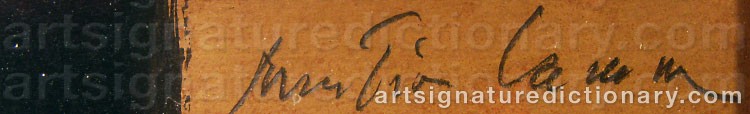 Signature by Martin LAMM