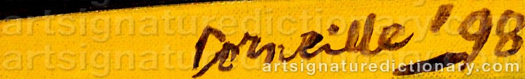 Signature by Cornelis Guillaum Corneille Van ‘Corneille’ BEVERLOO