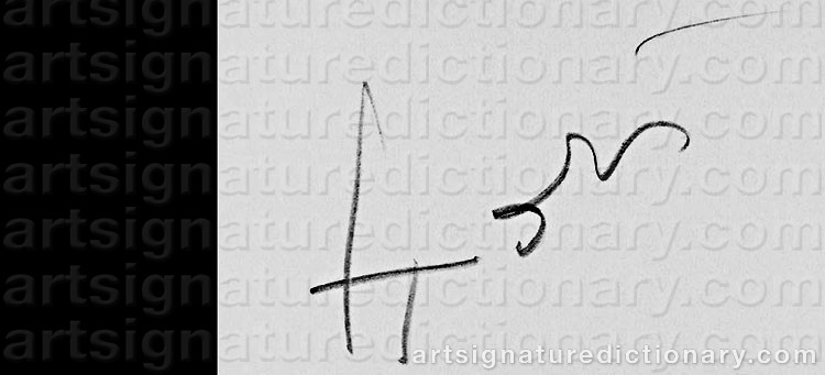 Authentic signature by Horst P. HORST on artwork