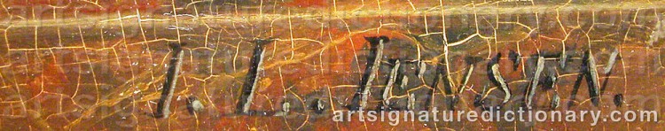 Signature by Johan Laurentz JENSEN