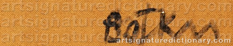 Authentic signature by Henry Albert BOTKIN on  artwork