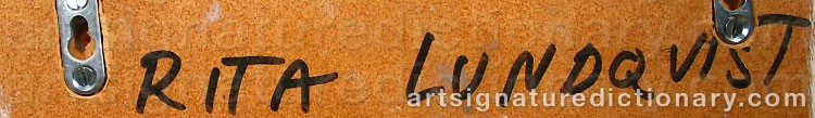 Signature by Rita LUNDQVIST