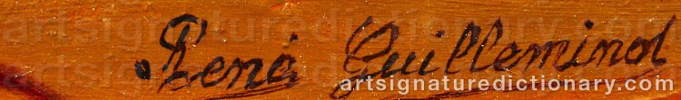 Signature by René GUILLEMINOT