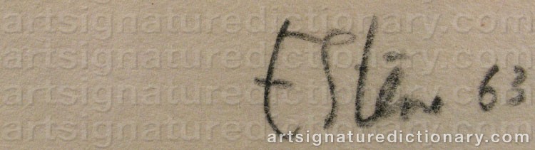 Signature by Maurice ESTEVE
