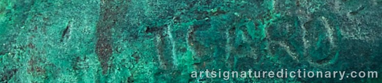 Authentic signature by Laurence ISARD on Sculpture artwork