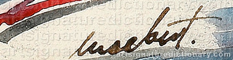 Signature by Jean LUCEBERT
