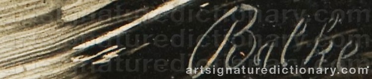 Signature by Peder A. BALKE