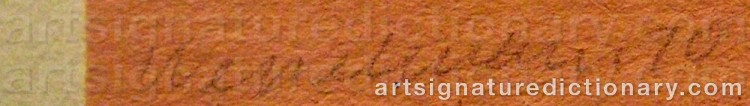 Signature by Tom WESSELMANN