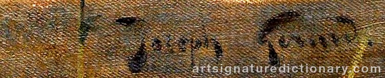 Authentic signature by Jean Joseph GÉRARD on Painting/Watercolour artwork