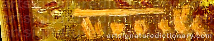 Authentic signature by Ernst TROCH on  artwork