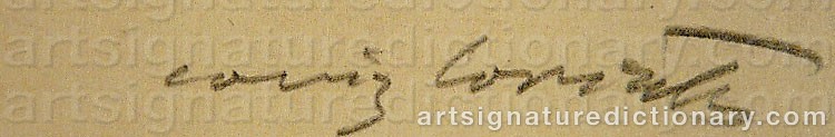 Signature by Lovis CORINTH