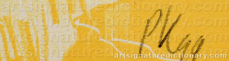 Signature by Per KIRKEBY