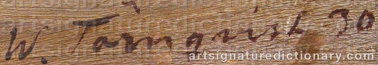 Signature by Vilhelm TÖRNQVIST