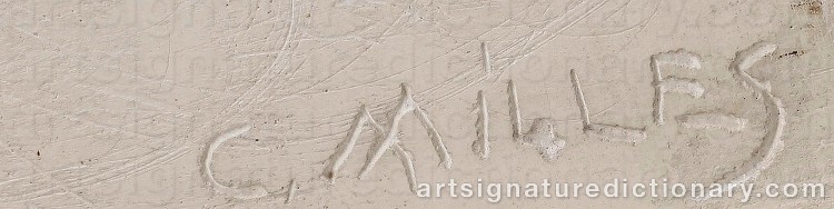 Signature by Carl MILLES
