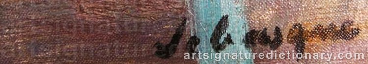 Authentic signature by Henri Baptiste LEBASQUE on Painting/Watercolour artwork