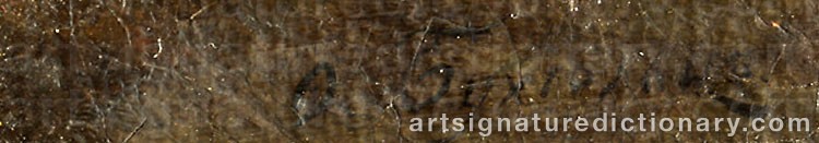 Signature by Feodor Feodorovich BUCHHOLZ