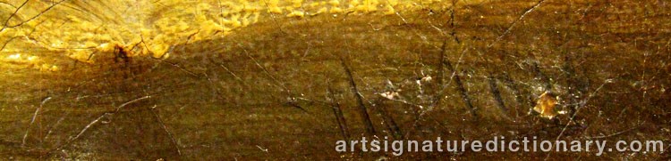 Authentic signature by Théodore FORT on  artwork