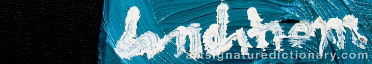 Close-up details showing Bengt LINDSTRÖM signature forgery characteristics