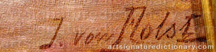 Signature by Johan Von HOLST