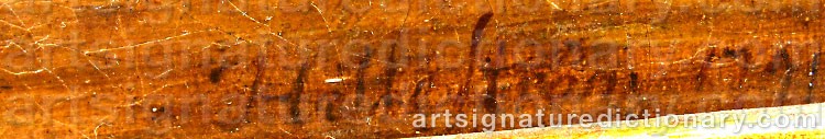 Signature by Pehr HILLESTRÖM