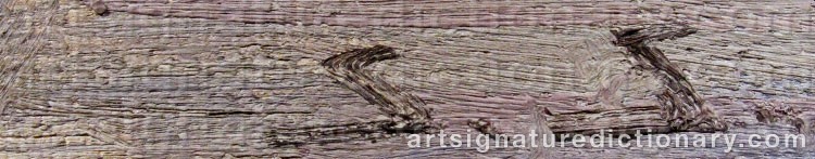 Authentic signature by Santeri SALOKIVI on Painting/Watercolour artwork