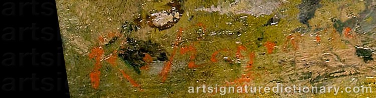 Authentic signature by Raffaele RAGIONE on Painting/Watercolour artwork
