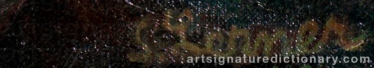 Authentic signature by Sandra LERNER on  artwork