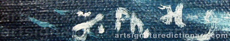 Signature by John Philip HELLBERG