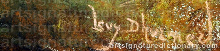Authentic signature by Lucien LEVY DHURMER on  artwork