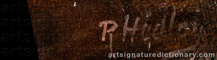 Signature by Ralph HEDLEY