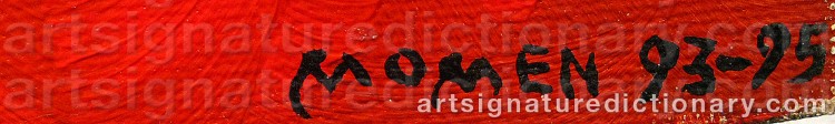 Signature by Karl MOMEN