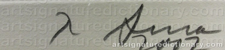 Signature by Richard SERRA