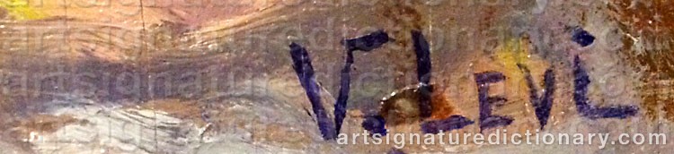 Signature by Vassili Filippovich LEVI