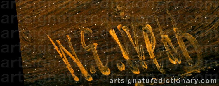 Authentic signature by William WEBB on Painting/Watercolour artwork