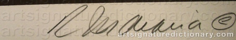 Signature by Robert INDIANA