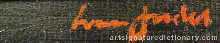 Authentic signature by Ivan JORDELL on Painting/Watercolour artwork