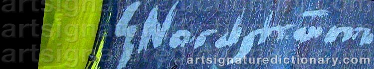 Signature by Gunnar NORDSTRÖM