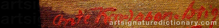 Signature by Anders ‘Ante’ KARLSSON-STIG