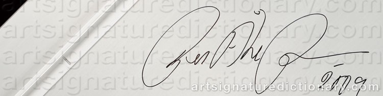 Authentic signature by Per Åke PERSSON on artwork