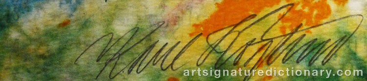 Signature by Karl HÖGLUND