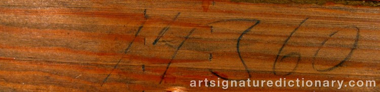Close-up details showing Johan KROUTHÉN signature forgery characteristics