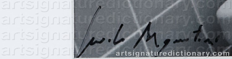 Authentic signature by Guido ARGENTINI on  artwork