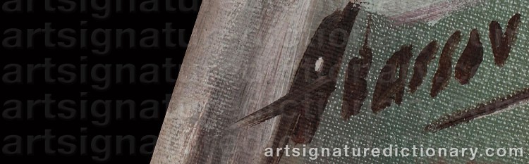 Authentic signature by Chingiz Arif Oglu ABASSOV on Painting/Watercolour artwork