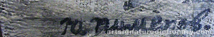 Authentic signature by Yuri Ivanovich PIMENOV on  artwork